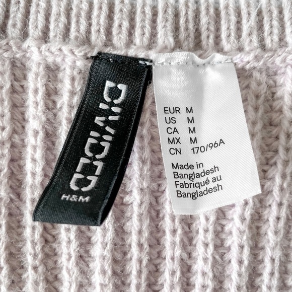 Lavender Contrast Stripe V-neck Sweater Vest - Picture 4 of 7